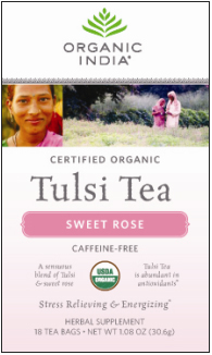ORGANIC INDIA: TULSI TEA SWEET ROSE 18BAGS